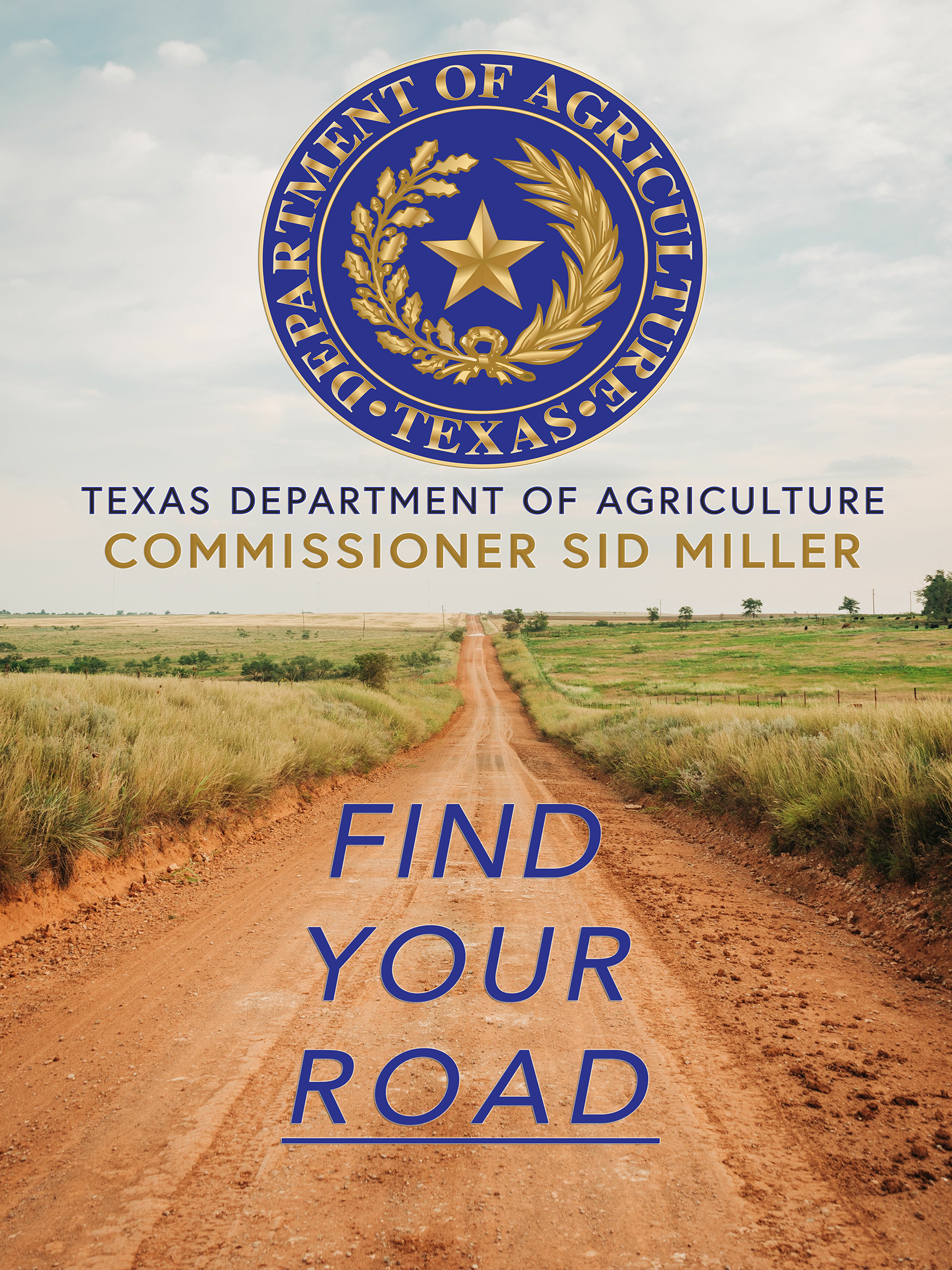 Find Your Road With a Job at TDA. Description: a red dirt country road runs through rolling agricultural fields toward the horizon.